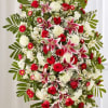 Red &amp; White Sympathy Standing Spray
Celebrate a beautiful life with a truly