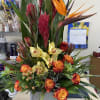 A tropical themed arrangement perfect for any occasion. From $125.