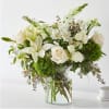 Let the breeze run through the white roses and eucalyptus for an