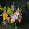 Beautiful. colorful mixture of fresh flowers looking like they are fresh from