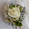 White rose corsage for any occasion 