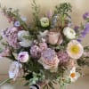 Pretty, natural, lush bouquet of wild and local stems. All seasonal flowers