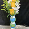 Welcome baby with this fun keepsake. Hoot Hoot Hurray! 