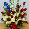 Red, White and Blue Floral Arrangement

EB #547