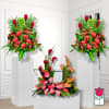 Beretania Florist Funeral Floral Package 1081

Includes: 
1 Waiola River Urn Spray 
2