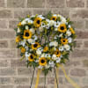This elegant sunflower arrangement represents the happiness and love that we want