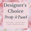 Let our Designers create a pretty, pastel arrangement using the freshest flowers