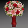 The key to an unforgettable Valentine&rsquo;s Day. Red &amp; pink blooms are