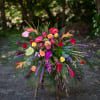 Beautiful tropical flowers and foliage to honor a loved one&#039;s life. Tropical