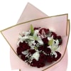 STANDARD: 18 Roses and lilies 
DELUXE: 25 Roses and lilies 
PREMIUM: 36