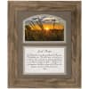 Our framed remembrance pieces are made of durable polyresin and glass. They