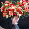 Roses, Tulips, Butcher&rsquo;s Broom, Spray Roses