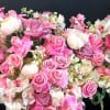 Peonies, 50 Roses, Hydrangeas, Orchids, White Ceramic Base