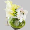 The vase is gorgers big moon vase.
This calla lilies are long lasting