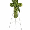 A spiritual tribute for the religious service, this lovely cross made of