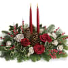 Elegant. Lovely. Radiant. This beautiful Christmas centerpiece is everything you could wish