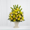  Golden Memories&trade; Arrangement bursts with sunlit beauty to honor the life