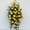 Large and Showy Yellow Roses Standing Spray