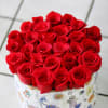 Red roses arranged in a floral box contemporary style
SHOWN WITH RED ROSES