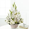 The FTD&reg; Eternal Affection&trade; Arrangement is a peaceful offering of heartfelt sympathy.
