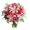 Luxe lilies in a beautifully blushing shade of pink are sure to