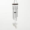 This charming chime features a beautiful mirror finish stainless-steel cardinal ornament windcatcher.

Tuned