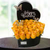Illuminate any birthday celebration with our "Destiny Sunshine" arrangement, a heart-shaped box