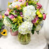 Spring arrangement of the freshest blooms of the season. 
