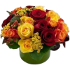 In the French Pave style , a unique Rose arrangement with Bright
