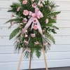 Spray standing with 18  light pink carnation, 5 stems light pink