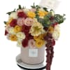 The allure of the roses combined with a touch of poppies extends