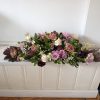 Beautifull fall wedding purple/eggplant/white shades flowers: standard and spray roses, ranunculus, 