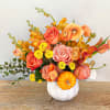 This bright bouquet bursts with cheer and radiance! Featuring shades of sunny