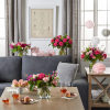 Pink flowers will brighten any party, cheer up any holiday, or sweeten