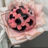 PINK AND BLACK ROSES WITH SPIDER WEBS PERFECT FOR HALLOWEEN GIFT