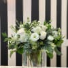All white flowers with a variety of beautiful greens