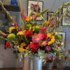Gorgeous colorful large showy display for special occasions including funerals, weddings and