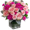 Talk about a pink-me-up! Brighten anyone&#039;s day with this cheerful rose arrangement.

DETAILS
This