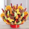 Delicious strawberries dipped in milk chocolaty confections pineapple daisies dipped in milk