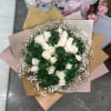 These green color roses are spray painted . The standers size comes