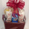 We specialize in custom Christmas Baskets! This lovely corporate Christmas basket a