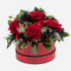 Beautiful box with red or white roses