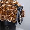 Golden roses are a royal bouquet for a loved one. Perfect for