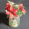 Classic Frosty the Snowman center vase