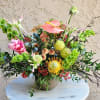 Exotic flowers  creates a delightful mixture of tones, which makes the