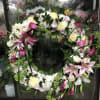 Representing the circle of eternal life, a wreath is a fitting way