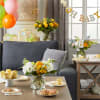 Welcome the bundle of joy with up to four bumbling bouquets made