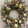 Wreath made up of our very own dried flowers
