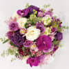 Beautiful French Style Arrangement in a ceramic vase with White Roses, Lavender