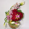 To the Goddess of love and beauty a modern floral arrangement of
